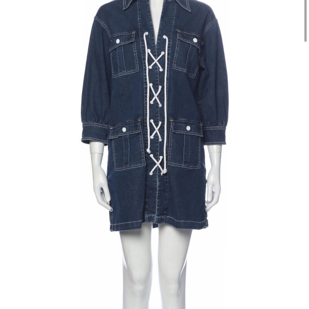 Solid & Striped Blue Denim Jacket - image 1